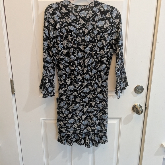 Veronica Beard Sean Silk Ruched Dress - Picture 9 of 9